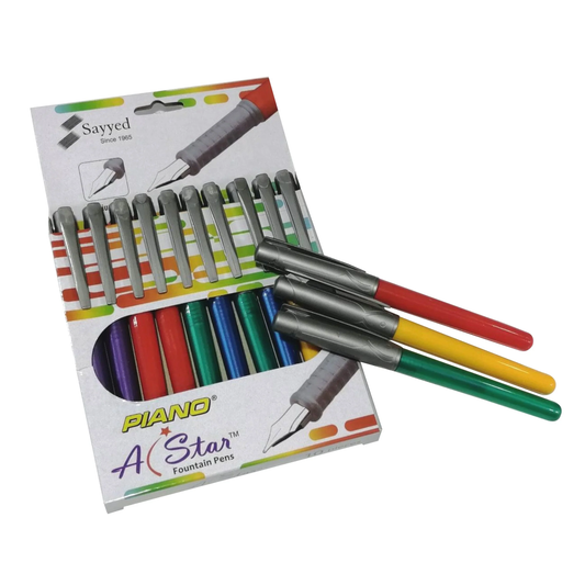Piano Fountain Pen Star Pack Of 10