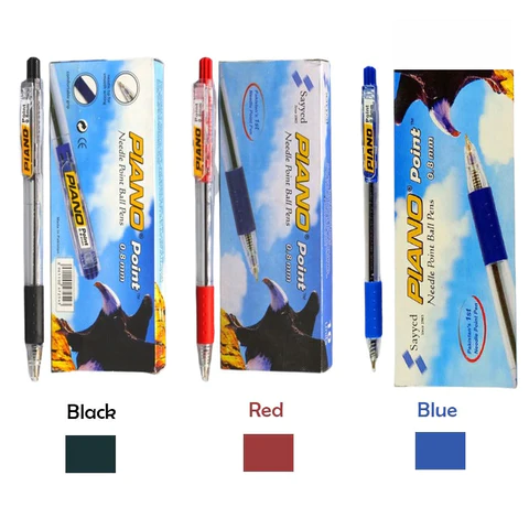 Piano Point Ball Pen 0.8mm Pack Of 10
