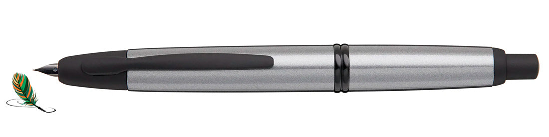 Pilot Capless Vanishing Point Fountain Pen – Matte Grey BT (18K Gold Nib)