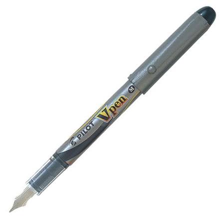 Pilot V-Pen Disposable Fountain Pen – Black (Medium Nib)