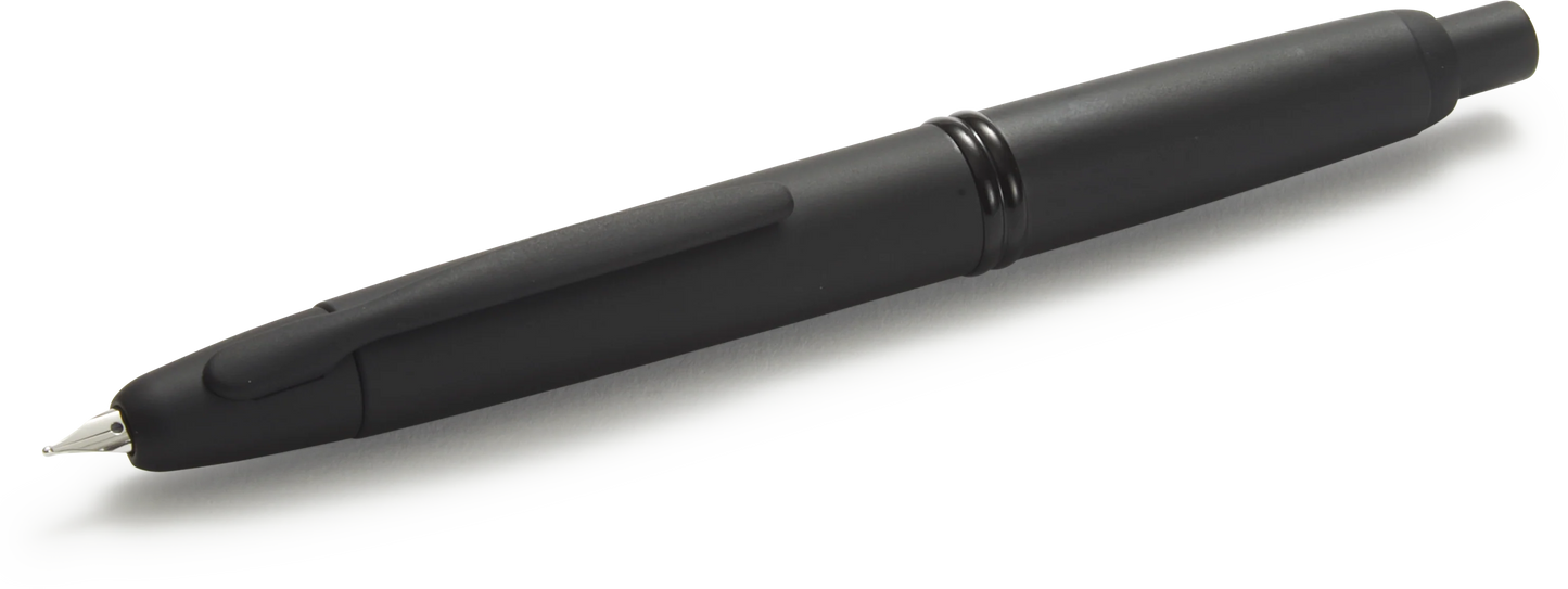 Pilot Capless Vanishing Point Fountain Pen – Matte Black BT (18K Gold Nib)