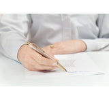 Parker Premium Series Gold Trim Silver Ballpoint Pen