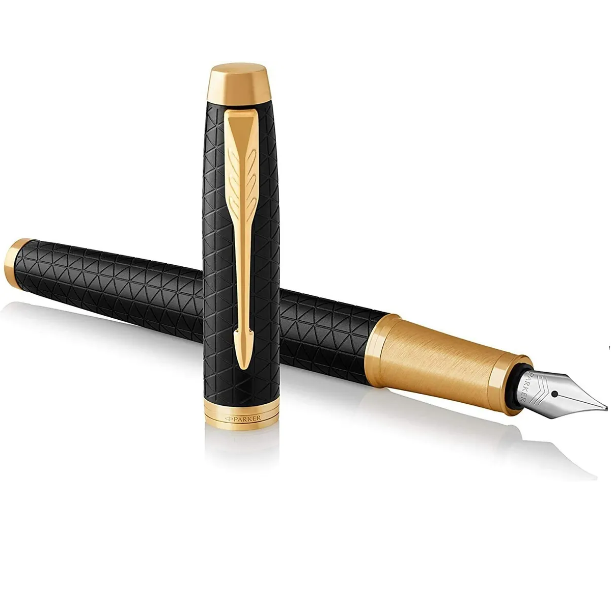Parker IM Matt Black Gold Trim Fountain Pen – Core Premium Series