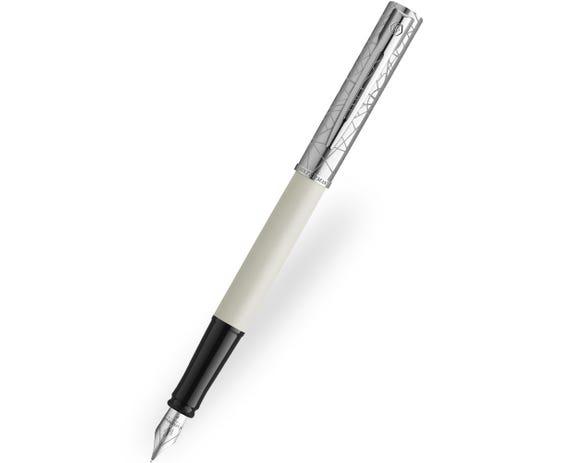 Waterman Allure Deluxe White CT Fountain Pen – Fine Nib (F)