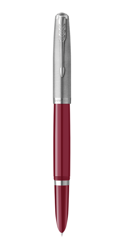 Parker 51 Rebirth Fountain Pen – Burgundy with Chrome Trim | Premium Fountain Pen