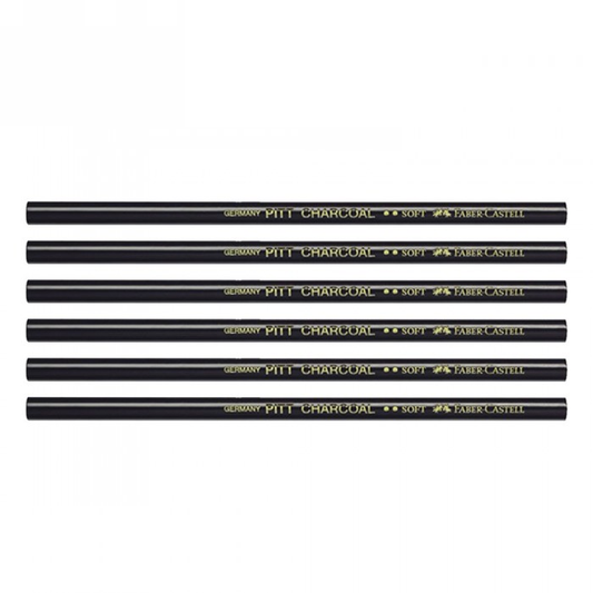 Faber Castell Pitt Charcoal Pencils Pack Of 2 Pcs (soft)