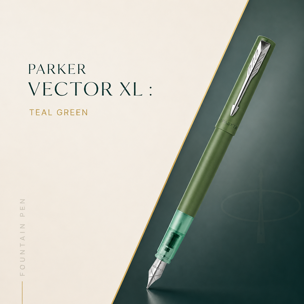 Parker Vector XL Fountain Pen – Teal Green