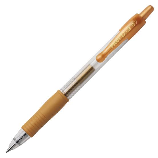 Pilot G2 Metallic Retractable Gel Rollerball Pen – Violet, Light Blue, Pink, Gold & Silver (0.7mm)