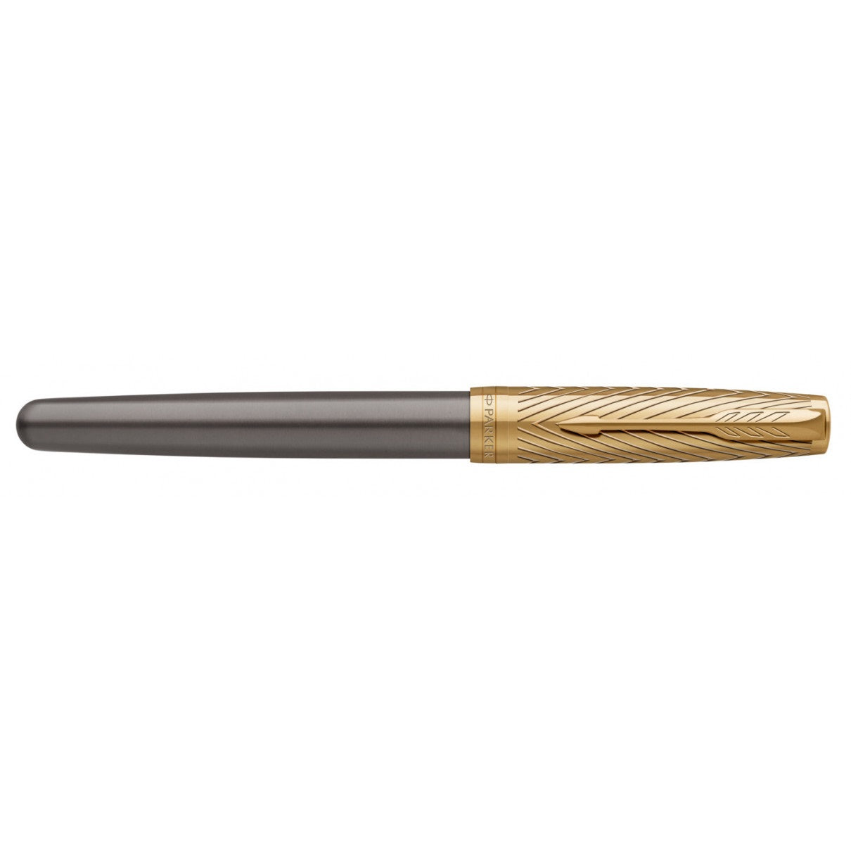 Parker Premier Custom Storm Grey GT Fountain Pen – Fine Nib | Made in France