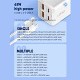 LDNIO Desktop Power Strip – 1 AC Outlet, 2 USB-A, 2 USB-C, 2500W (White)
