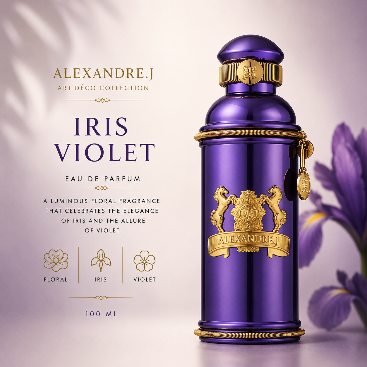 Alexandre.J Iris Violet EDP For Women 100Ml