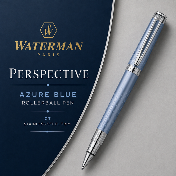 Waterman Perspective Azure Blue CT Rollerball Pen
