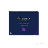 Waterman Ink Cartridge 1×6 – 4 Colors (Blue, Green, Purple, Red)