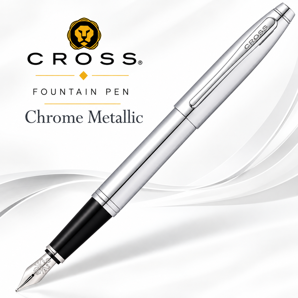 Cross Fountain Pen | Chrome Metallic | AT0116-1MS
