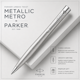 Parker Urban Metal Series Ball Pen – Metal CT | Premium Luxury Ballpoint