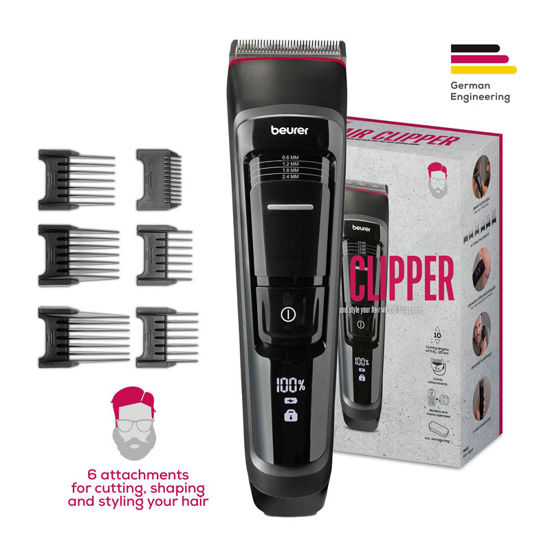 Beurer MN5X Professional Cordless Hair Clipper with Titanium Blade