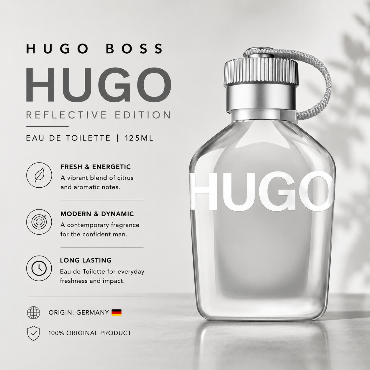 Hugo Boss Reflective Edition for Men — Eau de Toilette 125ml