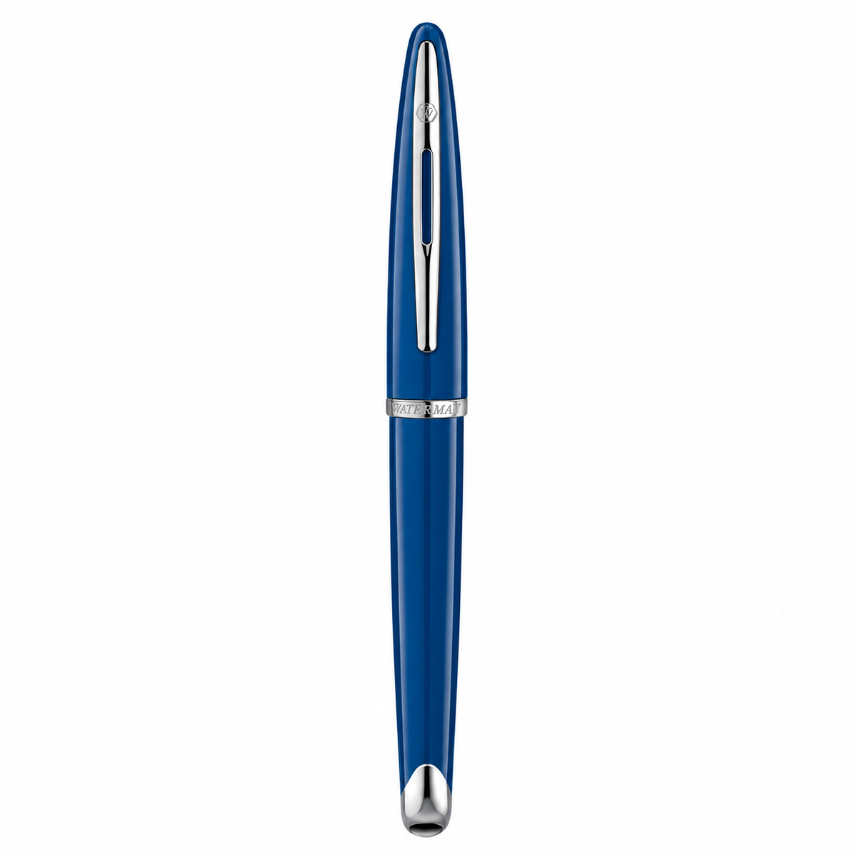 Waterman Carène Rollerball Pen – Blue with Stainless Steel Trim