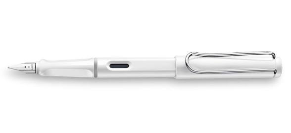 Lamy Safari White Fountain Pen – Medium Nib