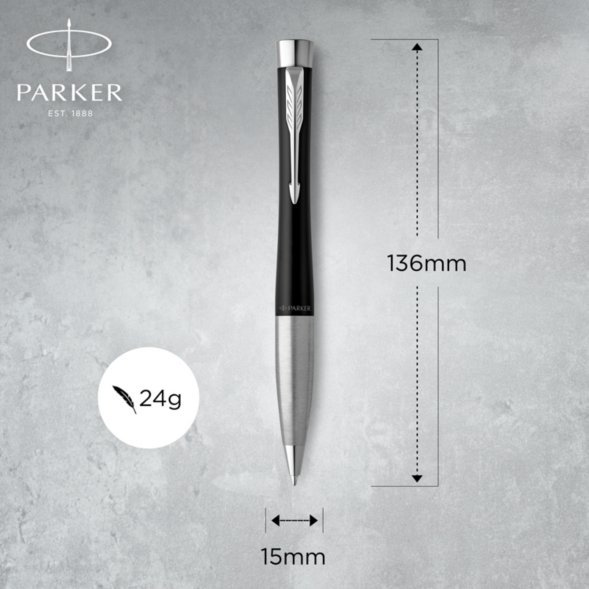 Parker Urban Metal Urban Series Matt Black CT Ballpoint Pen