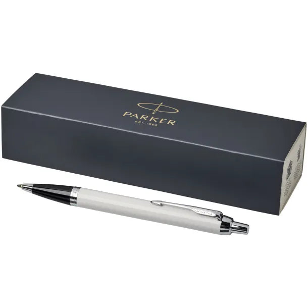 Parker IM Core Ballpoint Pen – White | Chrome Trim
