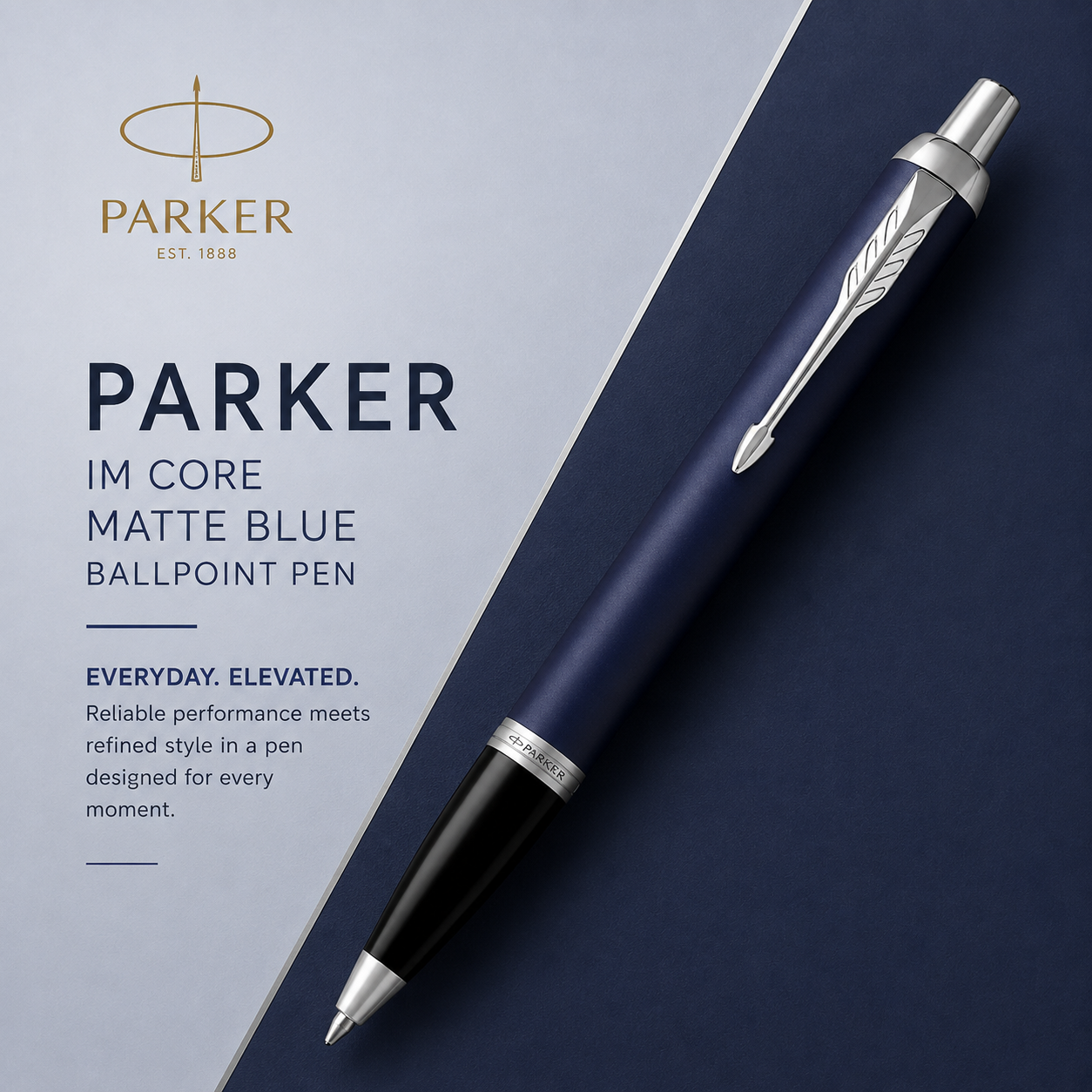 Parker IM Core Matte Blue Ballpoint Pen