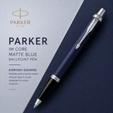 Parker IM Core Matte Blue Ballpoint Pen