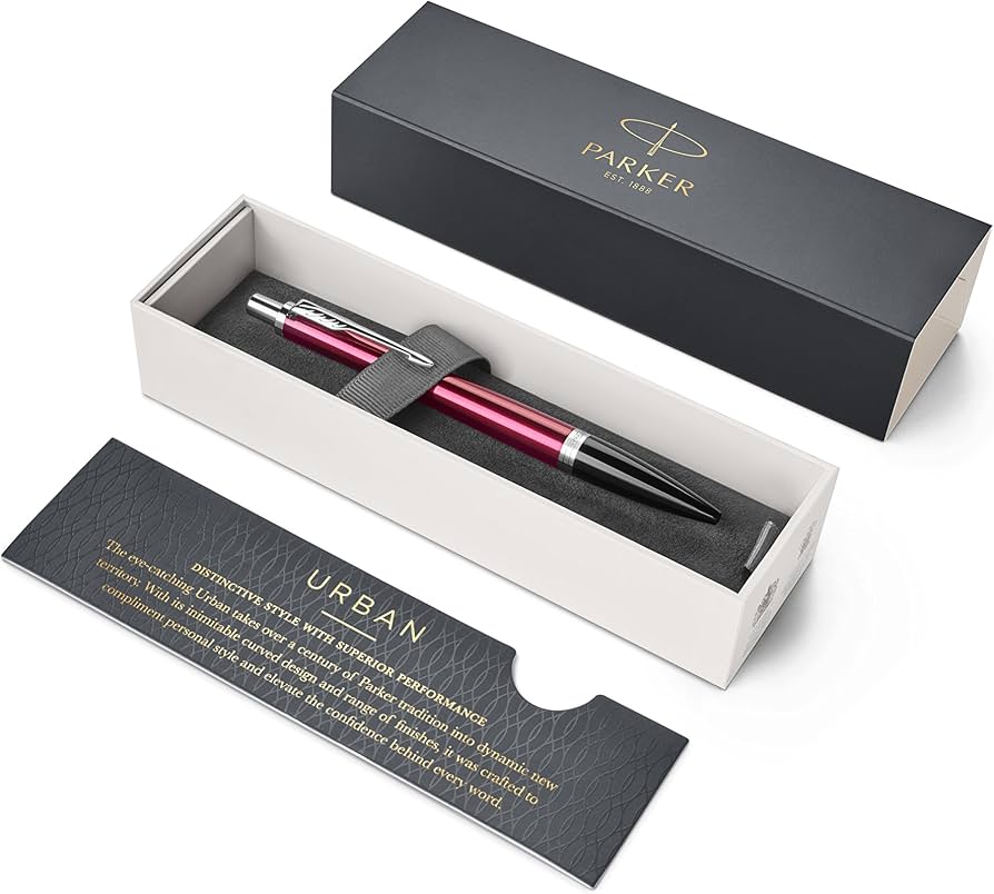 Parker Urban Ballpoint Pen – Vibrant Magenta | Chrome Trim