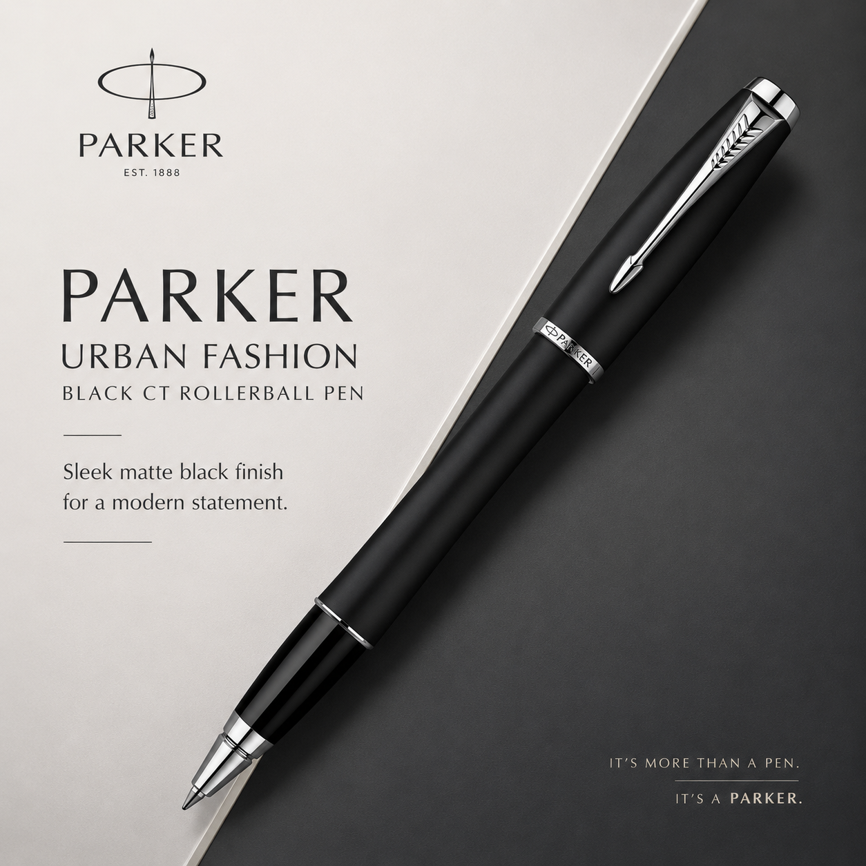 Parker Urban Fashion Black CT Rollerball Pen