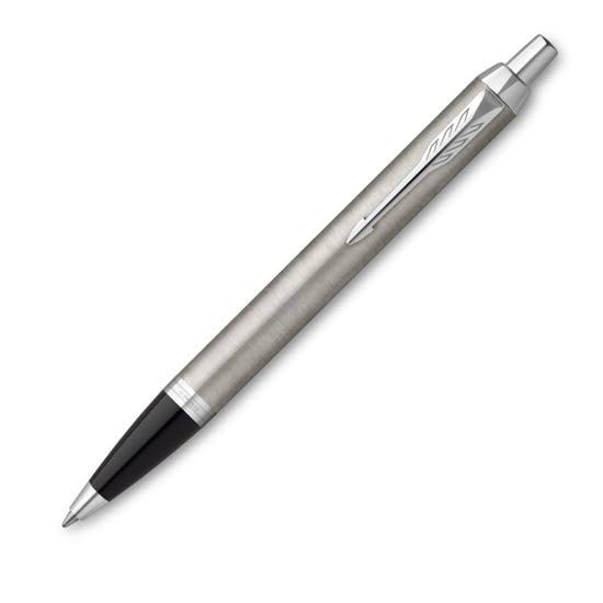 Parker IM Premium Ballpoint Pen – Brushed Stainless Steel with Chrome Trim | Premium Ballpoint Pen