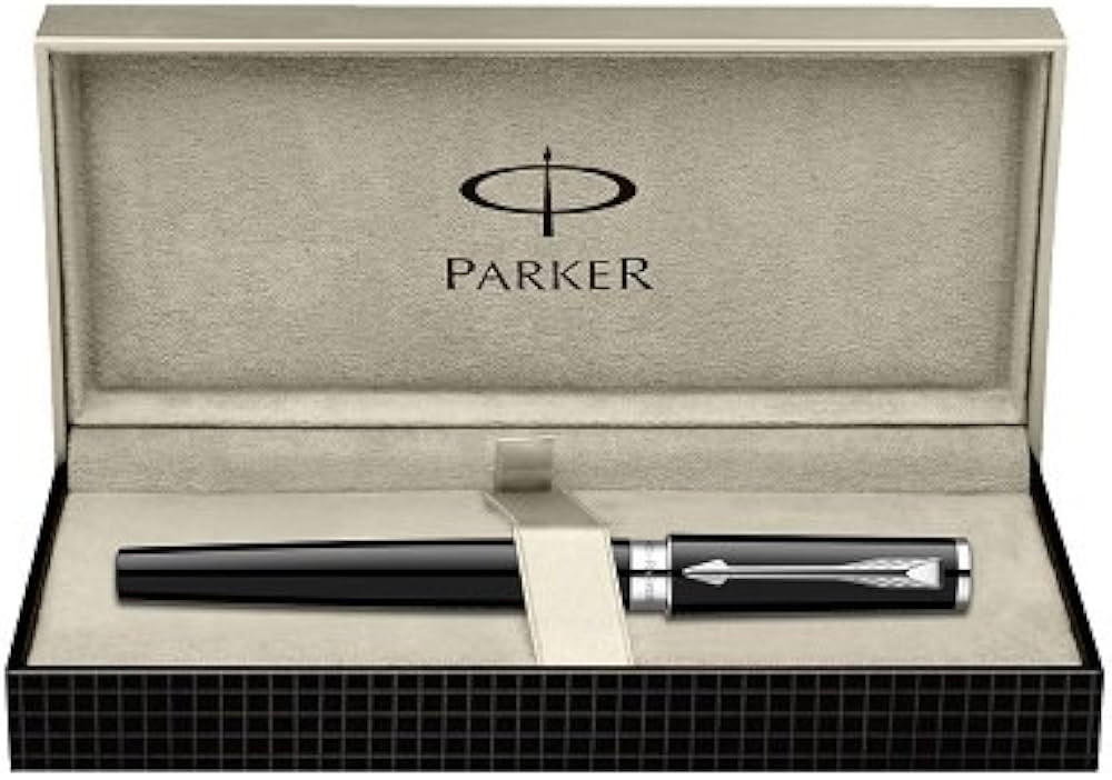 Parker Ingenuity Large 5th Technology Rollerball Pen | Black Lacquer CT, Fine