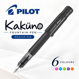 Pilot Kakuno Fountain Pen – Medium Nib, 6 Colours