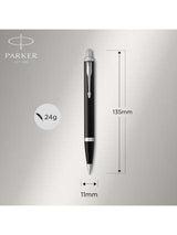 Parker IM Premium Ballpoint Pen – Matte Black with Chrome Trim | Premium Ballpoint Pen