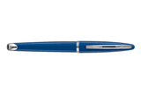 Waterman Carène Fountain Pen – Blue with Stainless Steel Trim (18K Gold Nib)