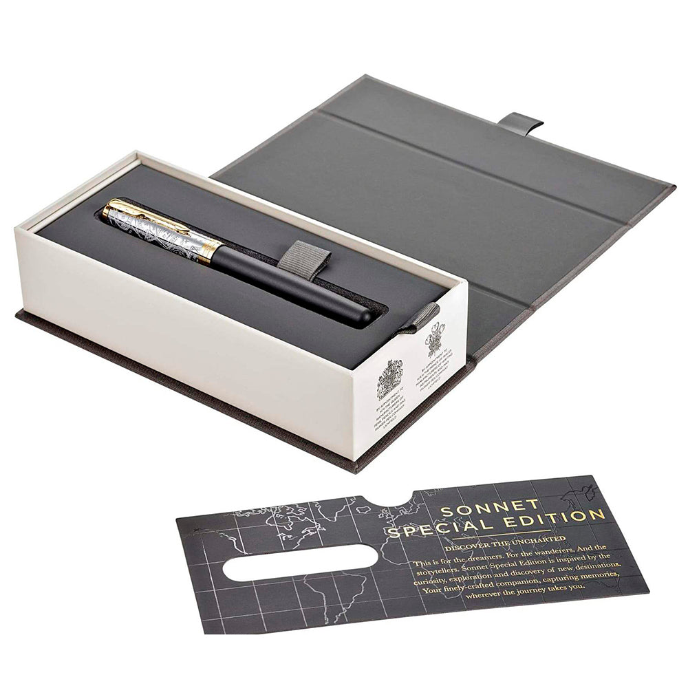 Parker Sonnet SE18 Matte Black GT Rollerball Pen
