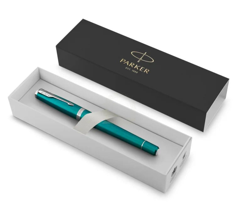 Parker Urban Core Fountain Pen – Vibrant Blue | Chrome Trim