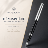 Waterman Hémisphère Deluxe Silky Black Fountain Pen