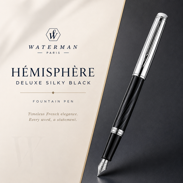 Waterman Hémisphère Deluxe Silky Black Fountain Pen