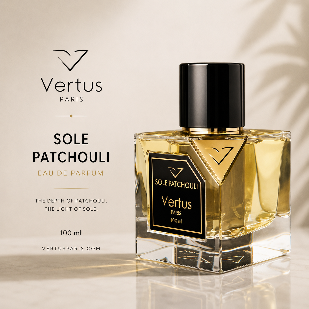 Vertus Sole Patchouli EDP 100ml – Niche Unisex Fragrance
Minimalist