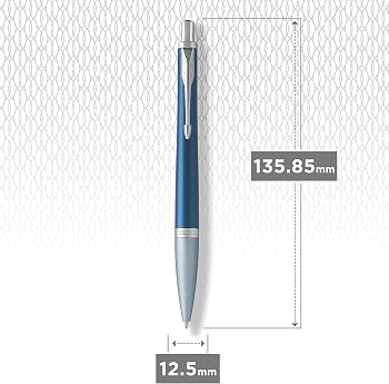 Parker Urban Premium Dark Blue CT Ballpoint Pen | Luxury Blue Writing Pen with Chrome Trim