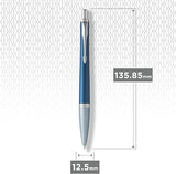 Parker Urban Premium Dark Blue CT Ballpoint Pen | Luxury Blue Writing Pen with Chrome Trim