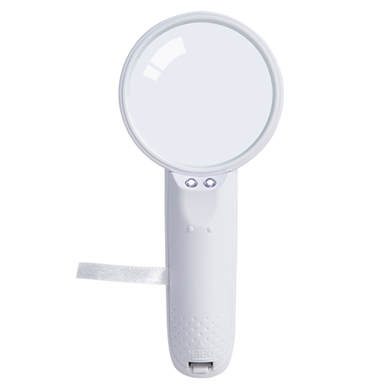 Deli E9098 LED Magnifier – 60mm Illuminated Handheld Magnifying Glass