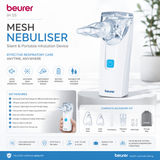 Beurer IH 55 mesh nebuliser, silent portable inhalation device