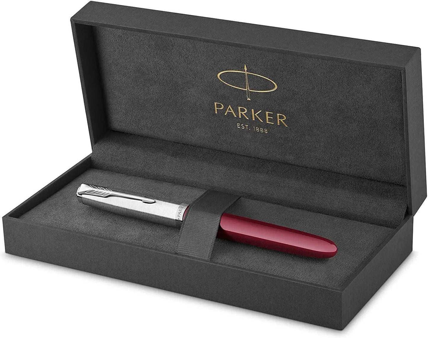 Parker 51 Rebirth Fountain Pen – Burgundy with Chrome Trim | Premium Fountain Pen