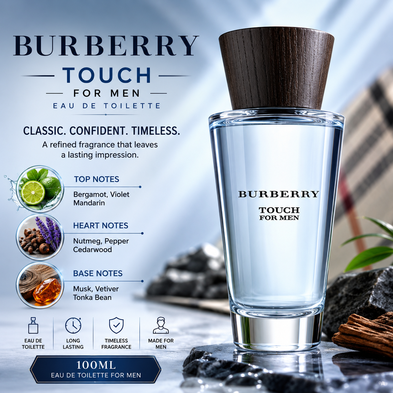 Burberry Touch for Men EDT 100ml | Men's Fragrance