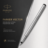 Parker Vector Stainless Steel Fountain Pen