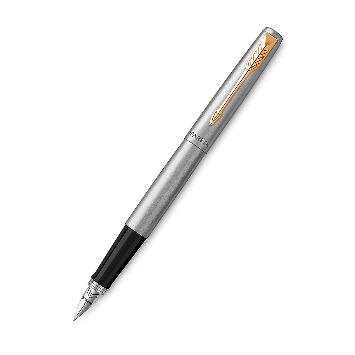 Parker Jotter Core Fountain Pen – Stainless Steel with Gold Trim | Premium Fountain Pen