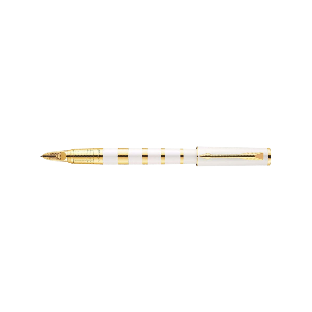 Parker Ingenuity Slim 5th Technology Rollerball Pen | Pearl & Metal GT, Fine