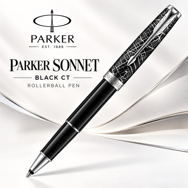 Parker Sonnet Black CT 18K (Metro) Rollerball Pen