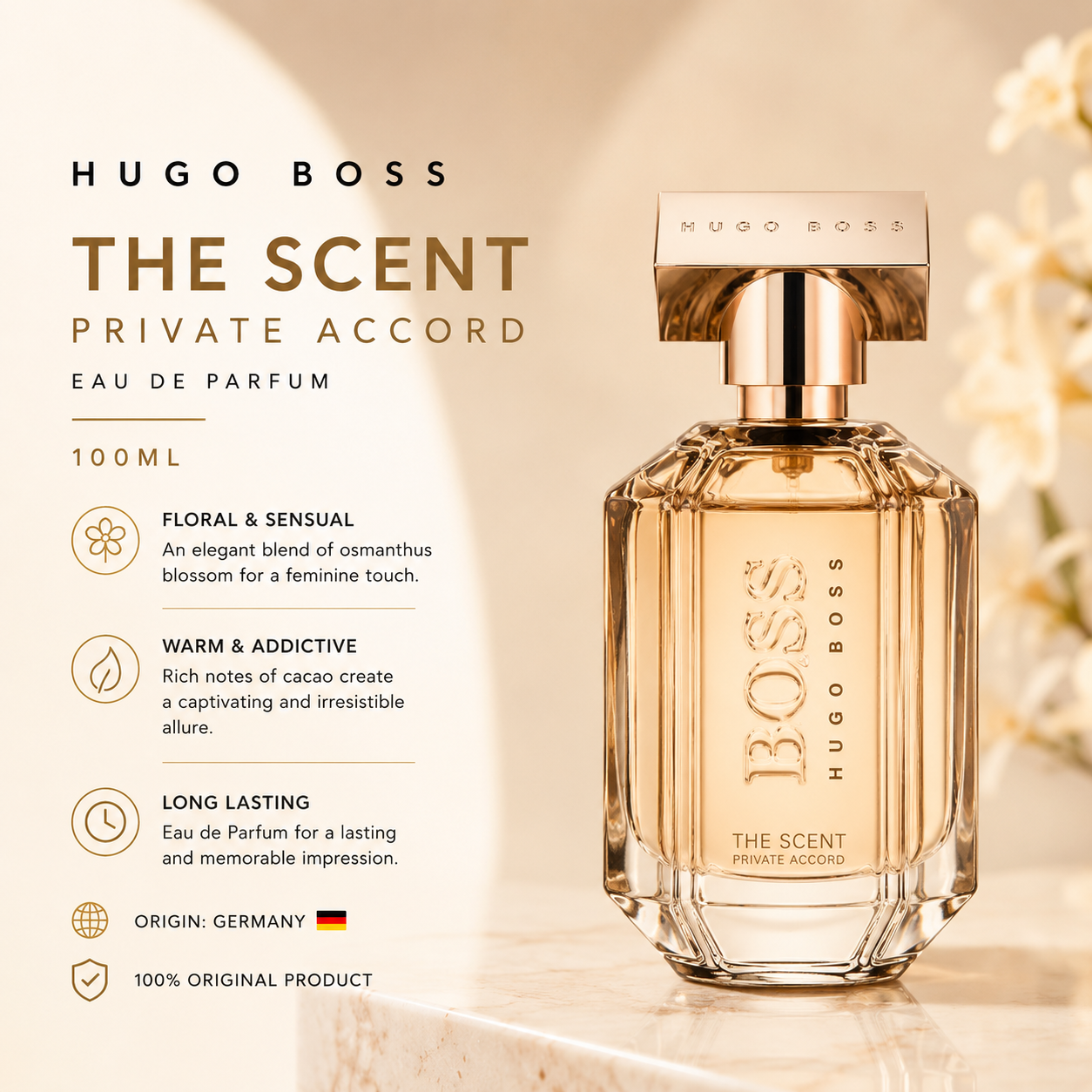 Hugo Boss The Scent Private Accord EDP for Women 100ml | Floral Oriental